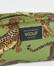 Wouf - Olive Leopard Toiletry Bag