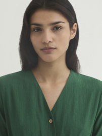 Nice Things -  Wrap Dress Shiny Green