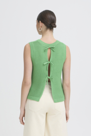 Ichi - Dotties Waistcoat Green