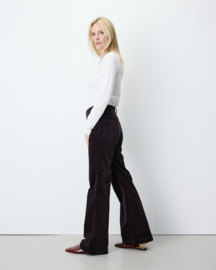 Grace & Mila - Alban  Corduroy Trousers aubergine