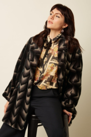 King Louie - Shiya Kimono Coat Deco Fur