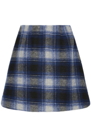 Ichi - Wooly Check Skirt
