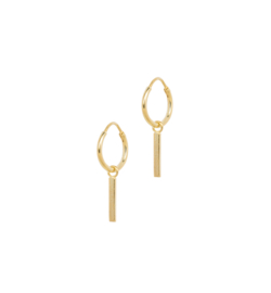 Anna + Nina - Ingot Ring Earrings Gold Plated