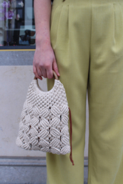 Nice Things - Knot Bag with wood hanger ecru