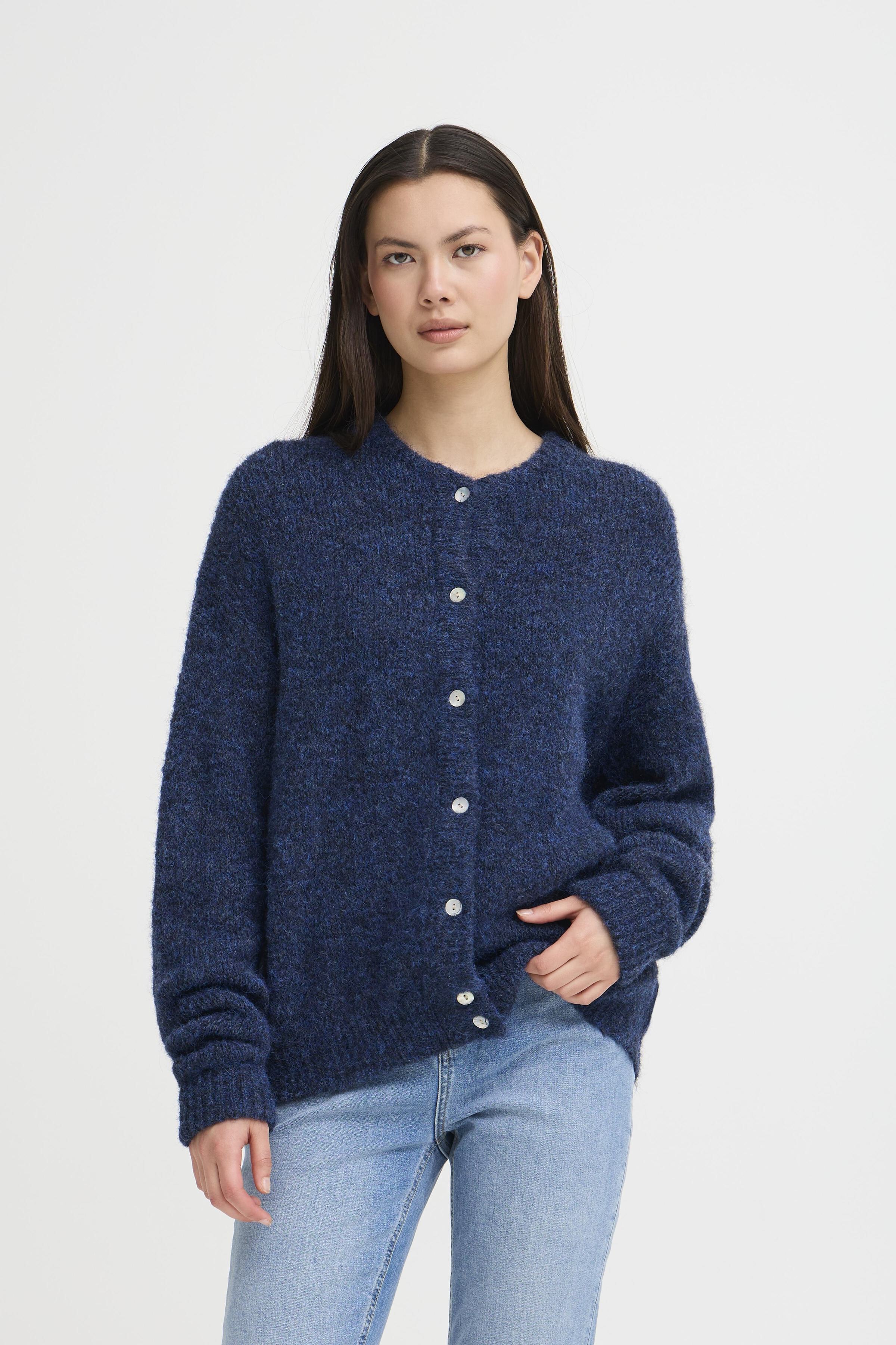 Ichi - Belablue Cardigan patriot blue