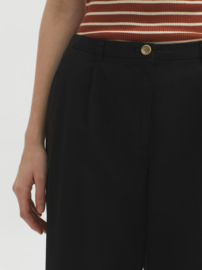 Nice Things - Poplin Darts Pants Black
