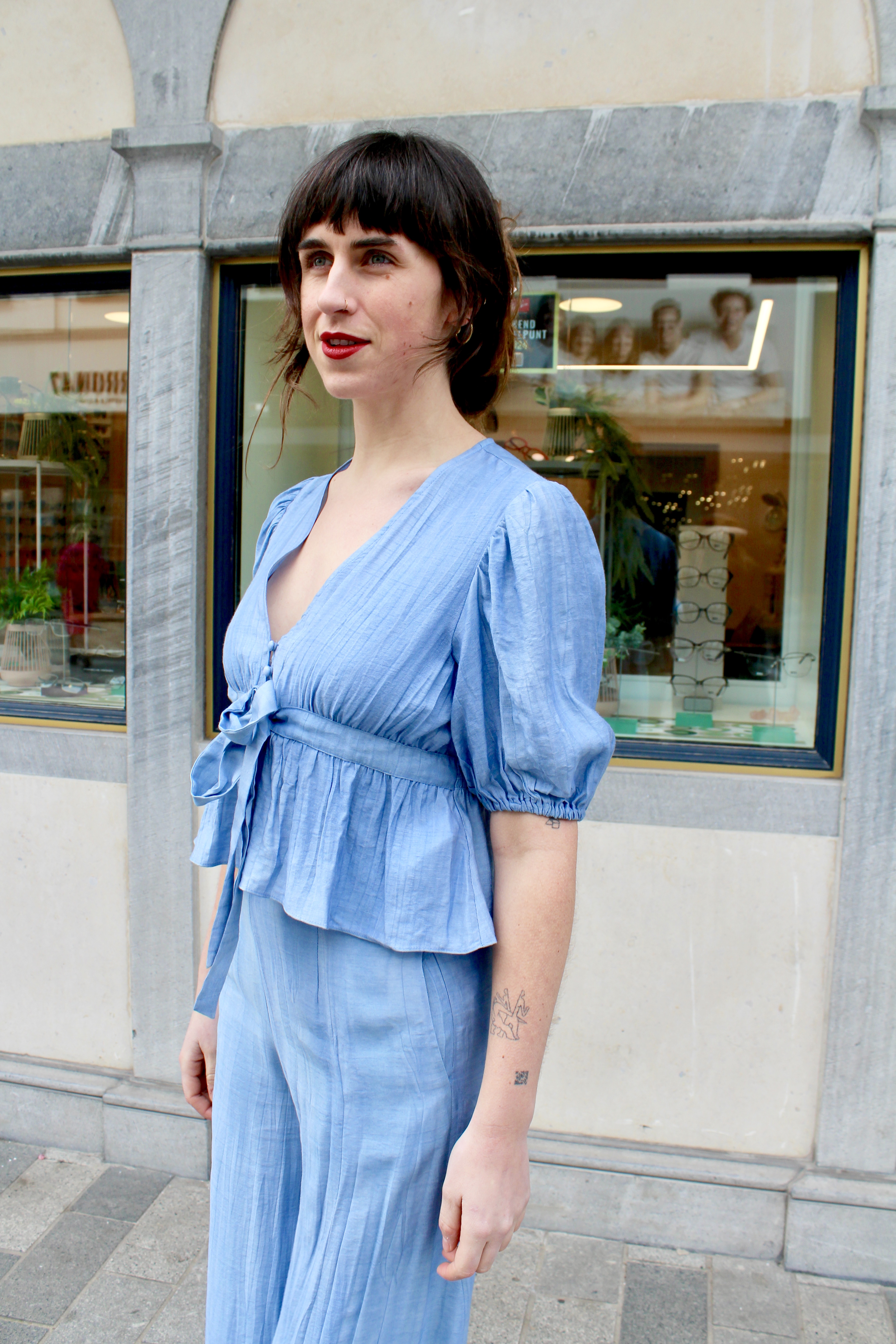 Traffic People - Sunkissed Margot Top Blue