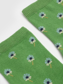 Nice Things - Blanket Flower Socks Shiny Green