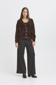 Ichi - Brula Cardigan coffee