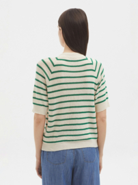 Nice Things - Short Sleeved Striped Jacket