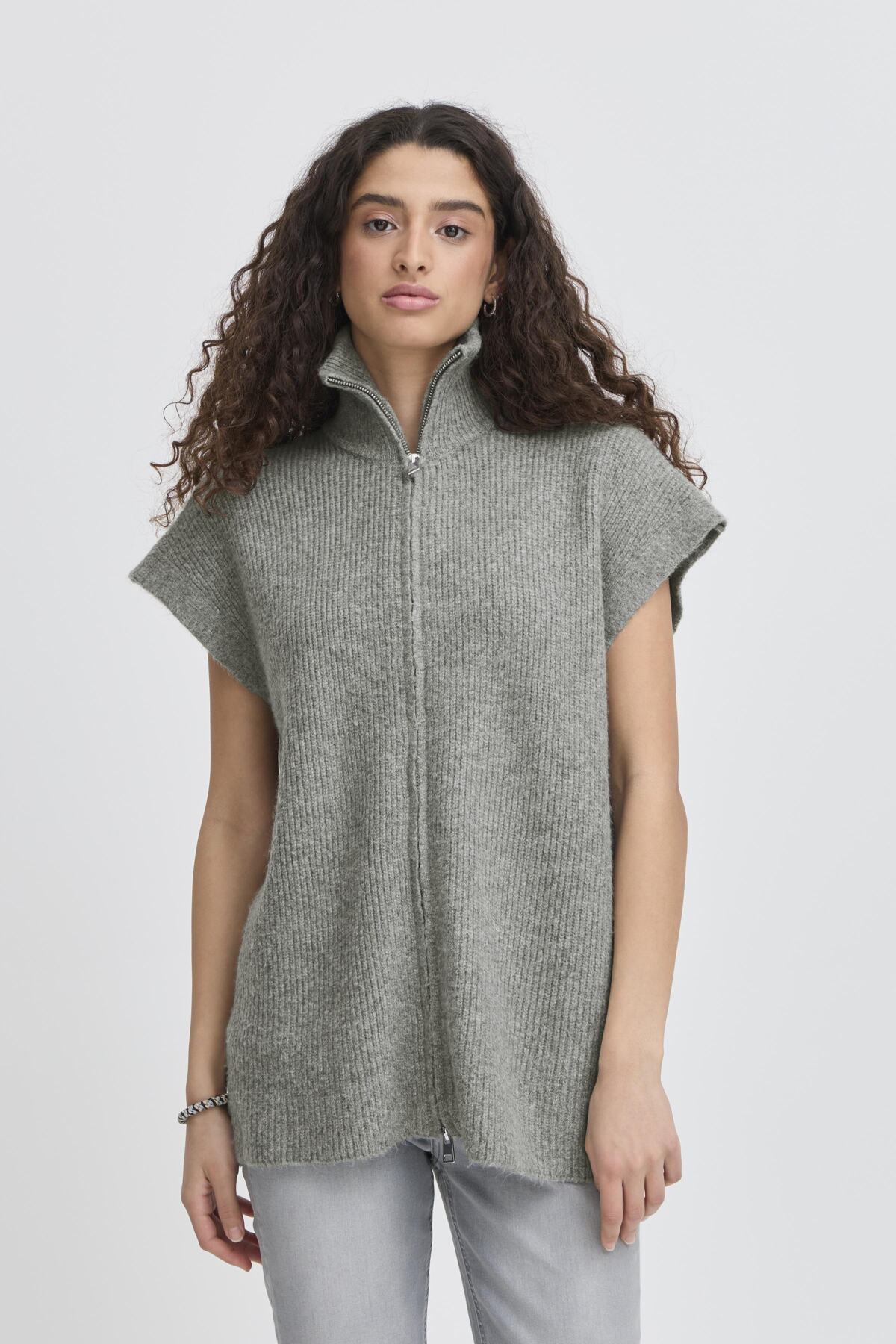 Ichi - Ducie Waistcoat grey