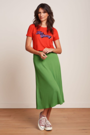 King Louie - Juno Midi Skirt Jade Green