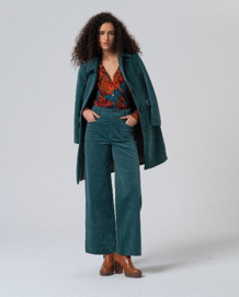 Surkana - Flared Trousers Steel Blue