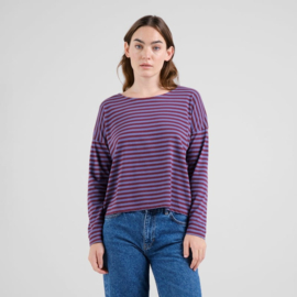 Dedicated - Top Humledal Stripes Fig/Purple