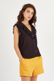 Traffic People - Faith Top Black