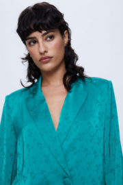 Wild Pony - Fluid Blazer in Blue Jaquard