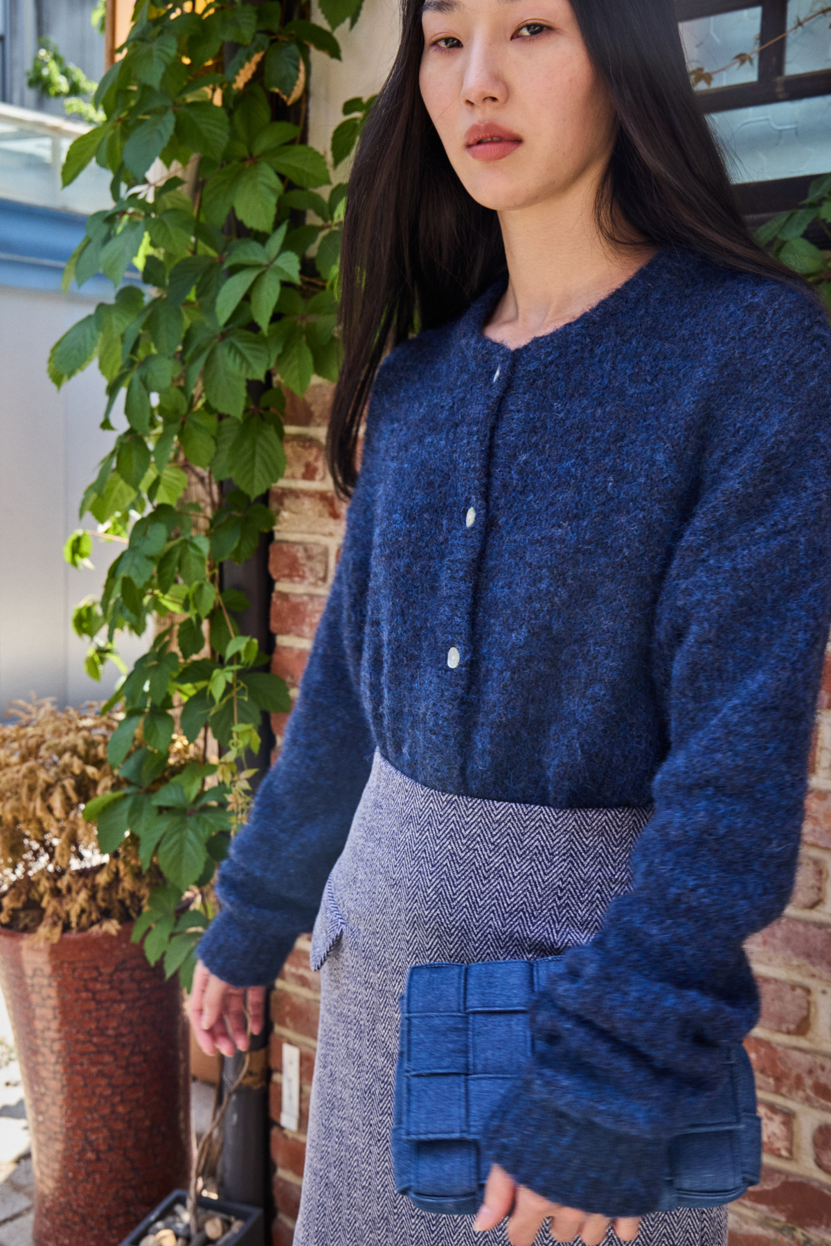 Ichi - Belablue Cardigan patriot blue