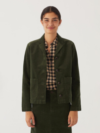 Nice Things - Velvet Jacket moss green