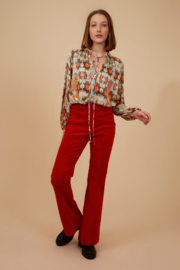 Traffic People - Corrie Seems Fine Flare Trousers Rust