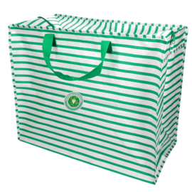 Jumbo Storage Bag Green Stripes