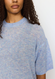 Selfhood - Shortsleeve Knit Sweater blue