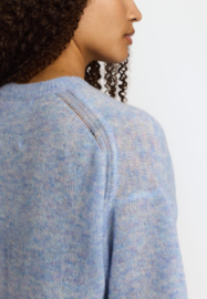 Selfhood - Shortsleeve Knit Sweater blue