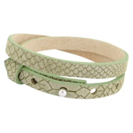 Zeeuwse knop leren armband