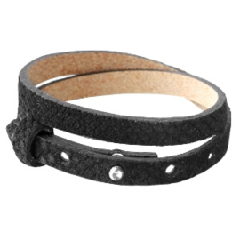 Zeeuwse knop leren armband