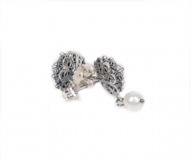 Zeeuwse knop oorbellen in sterling zilver