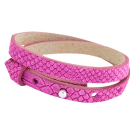 Zeeuwse knop leren armband