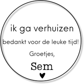 Sticker | verhuizen | nr 2