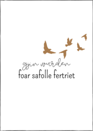 Kaart | A6 | gjin wurden foar safolle ferdriet (wit)