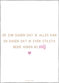 Kaart | A6 | Er zijn dagen dat ik alles kan.