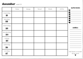 Pré order | 5 pers planner| Nederlands | GEPERSONALISEERD | uitlevering 26 oktober