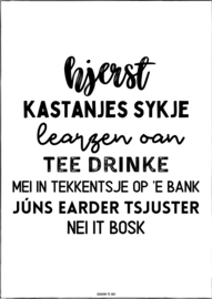 Interieurkaart | hjerst | zwart/wit | a6