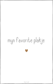 Tuinposter | 60 x 80 cm | Myn favorite plakje
