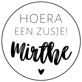 Sticker verjaardag gp | naam zusje (3)