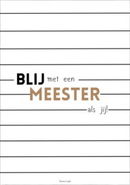 A6 kaart | blij met een meester als jij