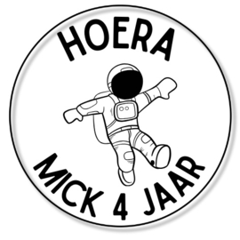 Sticker verjaardag gp | mint | maanmannetje 1