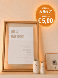 Poster 'dyn libben |  A4