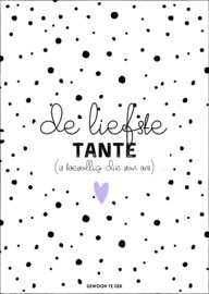 A6 kaart | De liefste tante, is toevallig die van mij