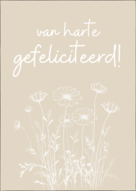 Kaart | A6 | Van harte gefeliciteerd (1)