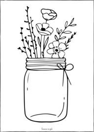 Kaart | A6 | Potje bloemen
