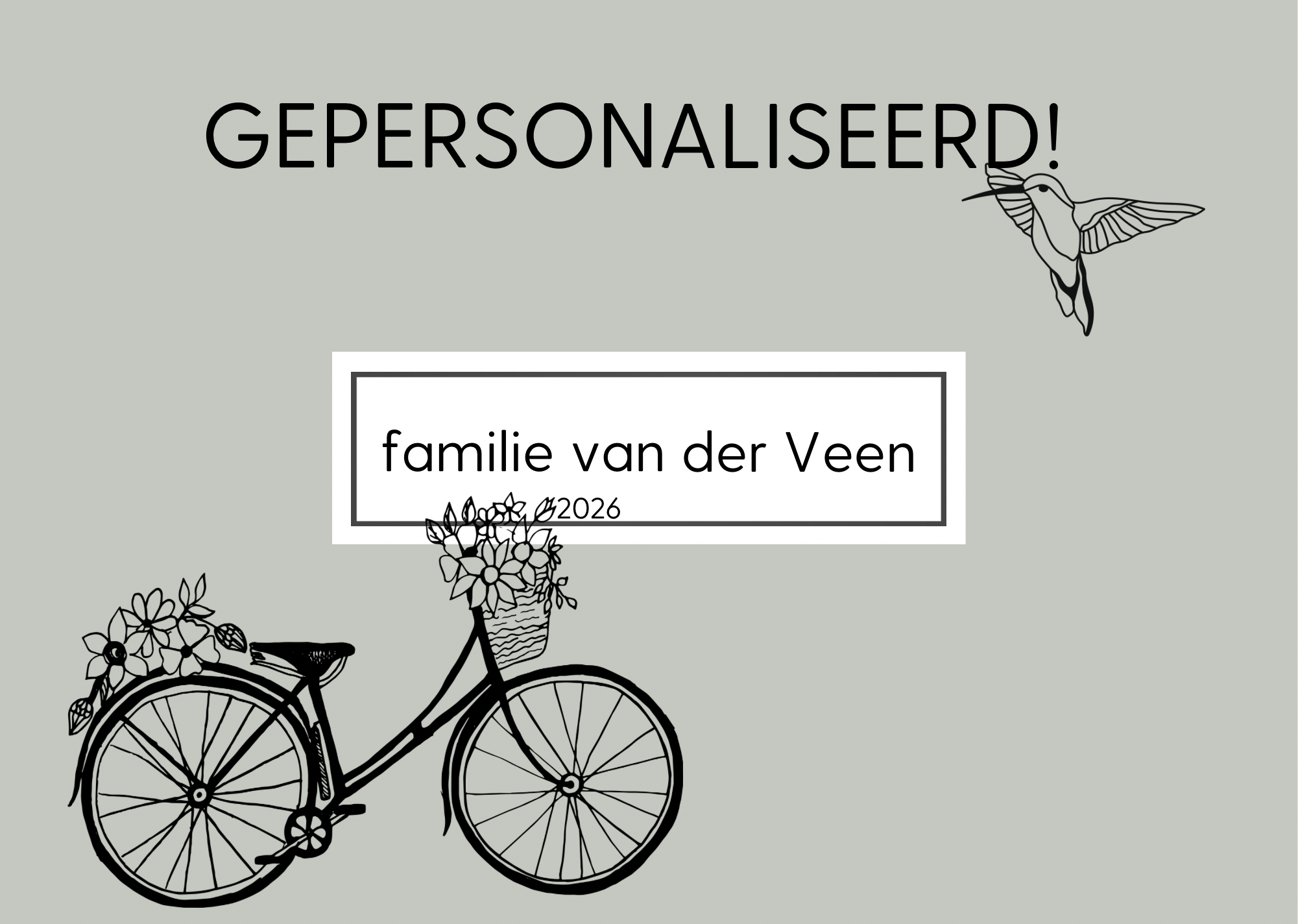 Pré order | 5 pers planner| Nederlands | GEPERSONALISEERD! + 20 A6 kaarten