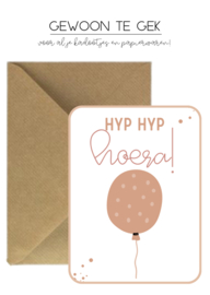 Kaart | A6  | Hyp hyp hoera!
