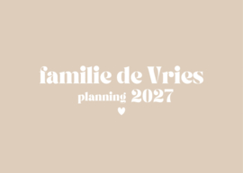 Pré order | 5 pers planner| Nederlands | GEPERSONALISEERD | uitlevering 26 oktober