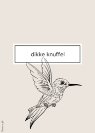Kaart | A6 | nude april | Dikke knuffel