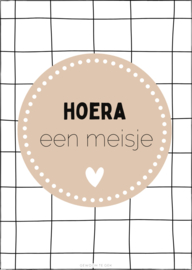 Kaart | A6 | Hoera een meisje!