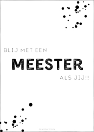 Kaart | A6 | Blij met een meester als jij!