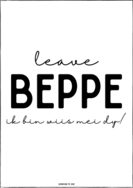 Kadokaart |Leave Beppe, ik bin wiis mei dy!